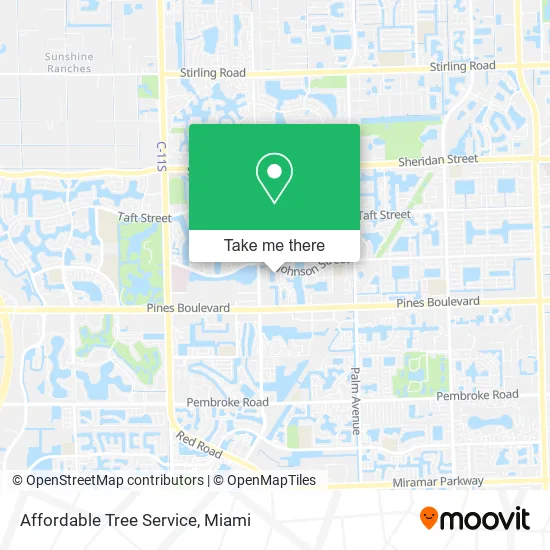 Affordable Tree Service map