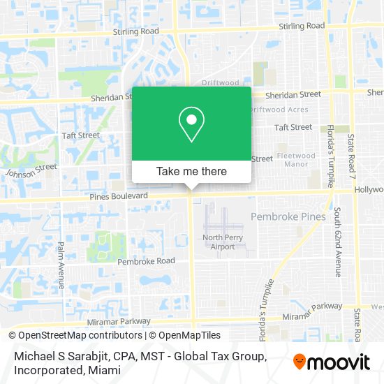 Mapa de Michael S Sarabjit, CPA, MST - Global Tax Group, Incorporated