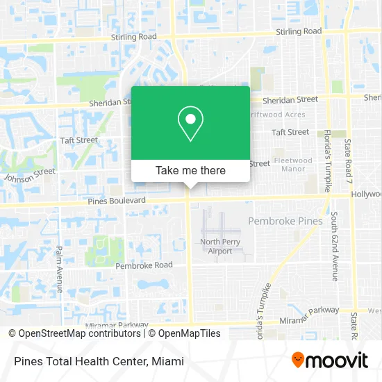 Pines Total Health Center map