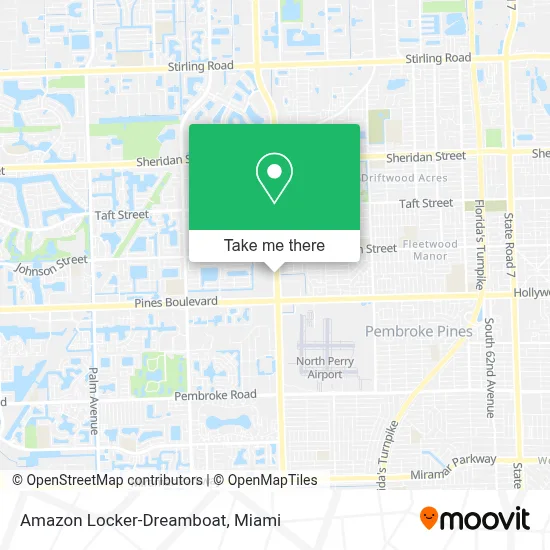 Amazon Locker-Dreamboat map