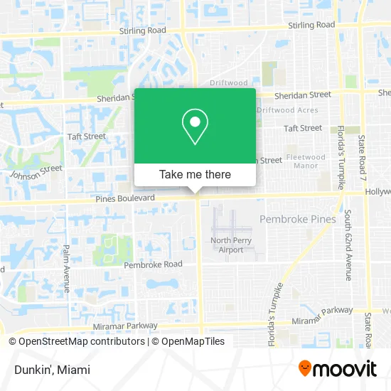 Dunkin' map