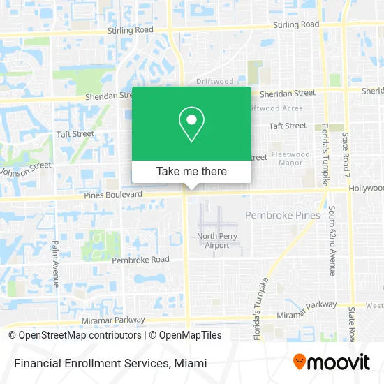 Financial Enrollment Services map