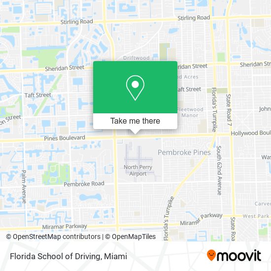Florida School of Driving map