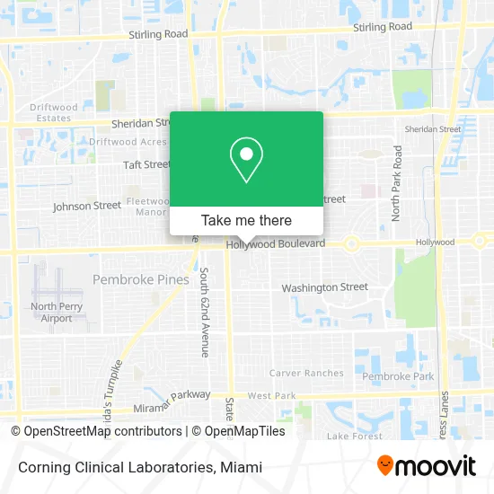 Corning Clinical Laboratories map