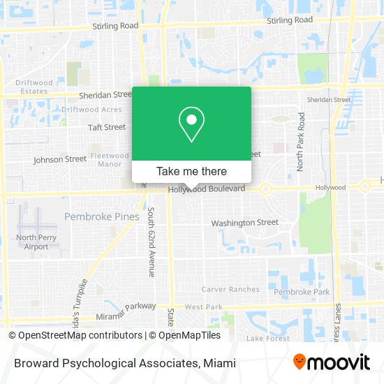 Broward Psychological Associates map
