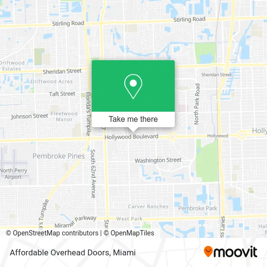 Affordable Overhead Doors map