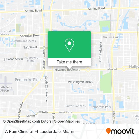 A Pain Clinic of Ft Lauderdale map