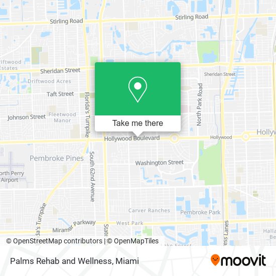 Palms Rehab and Wellness map