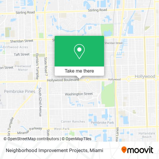 Neighborhood Improvement Projects map