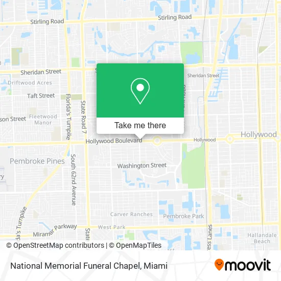 National Memorial Funeral Chapel map