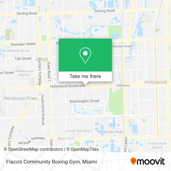 Flaco's Community Boxing Gym map