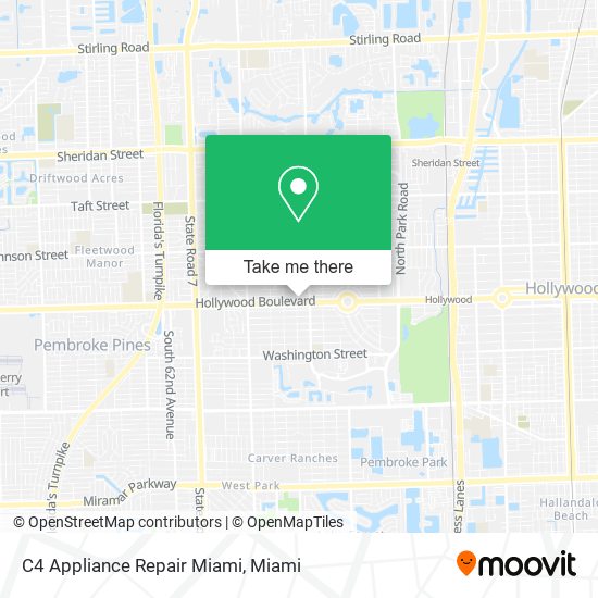 Mapa de C4 Appliance Repair Miami