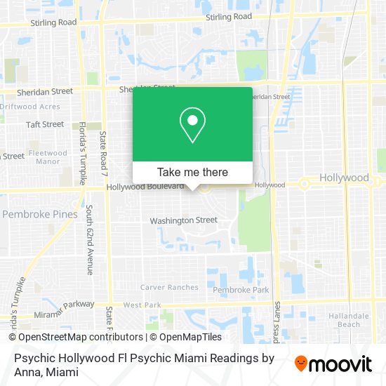 Mapa de Psychic Hollywood Fl Psychic Miami Readings by Anna