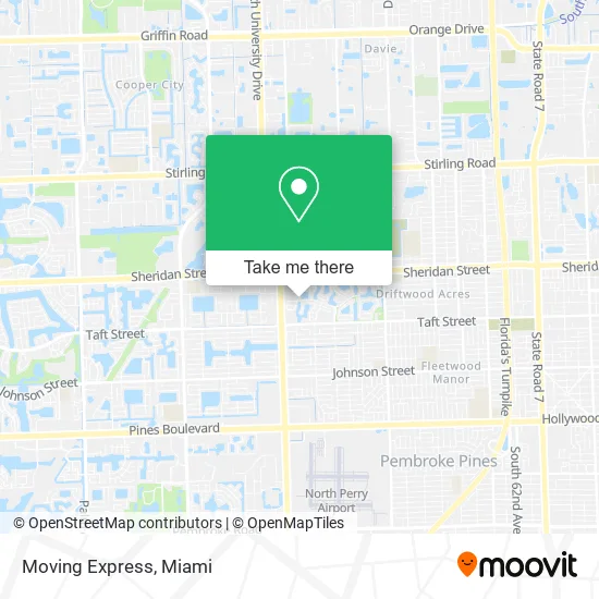 Moving Express map