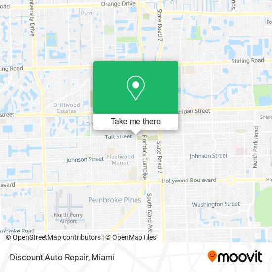 Mapa de Discount Auto Repair