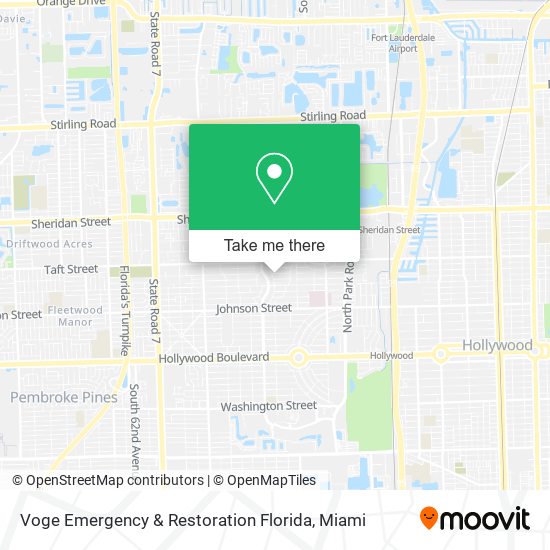 Voge Emergency & Restoration Florida map