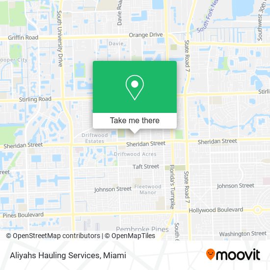 Aliyahs Hauling Services map