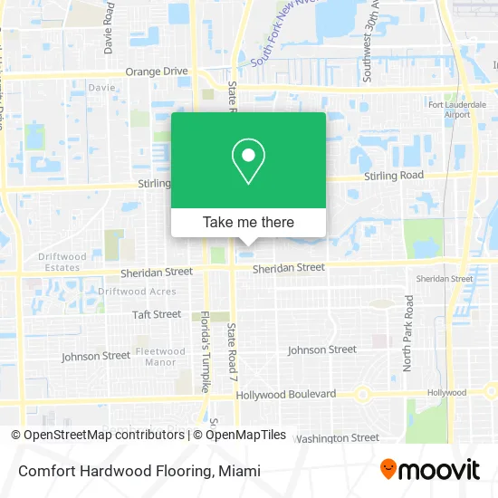 Comfort Hardwood Flooring map