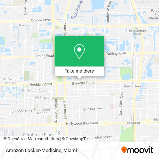 Amazon Locker-Medicine map