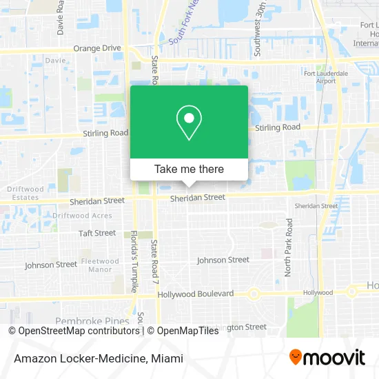 Amazon Locker-Medicine map
