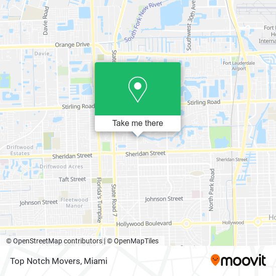 Top Notch Movers map