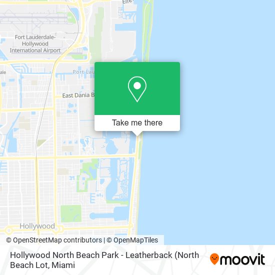 Mapa de Hollywood North Beach Park - Leatherback