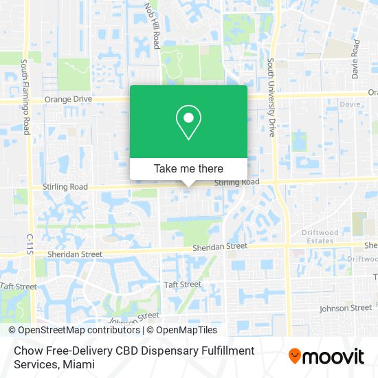 Chow Free-Delivery CBD Dispensary Fulfillment Services map