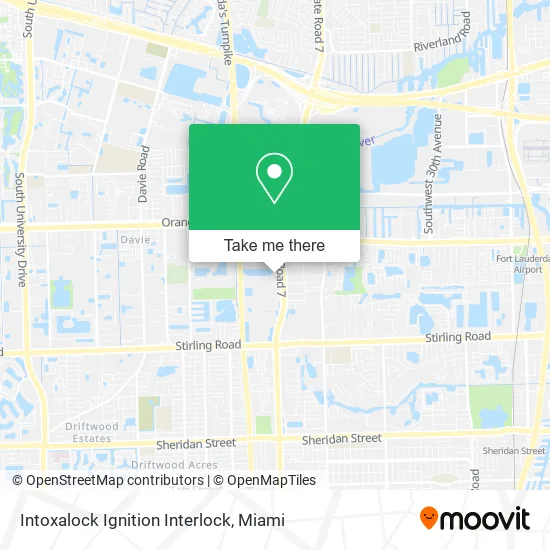 Mapa de Intoxalock Ignition Interlock