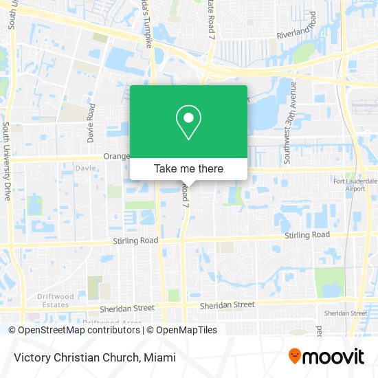 Victory Christian Church map