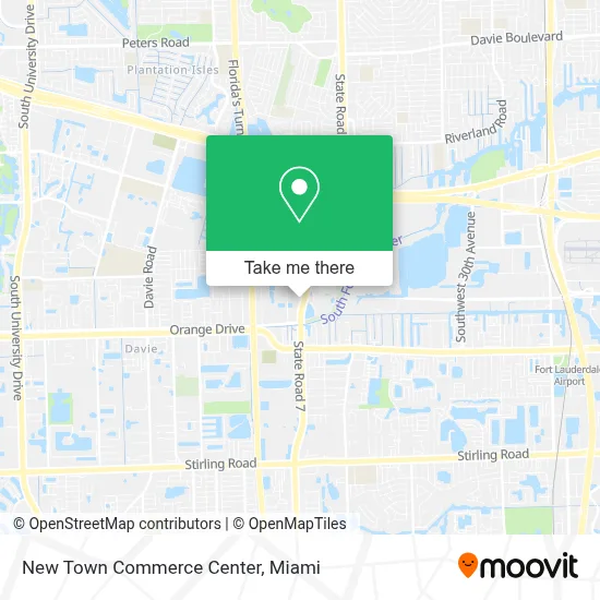 New Town Commerce Center map