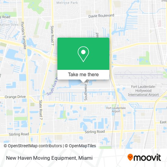 New Haven Moving Equipment map