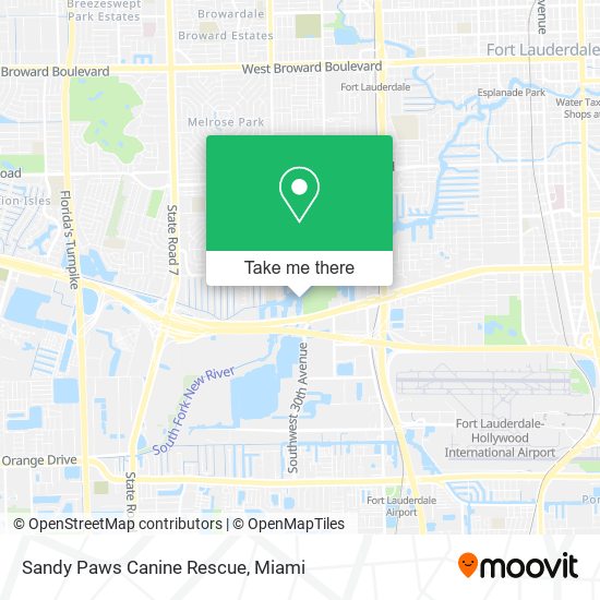 Mapa de Sandy Paws Canine Rescue