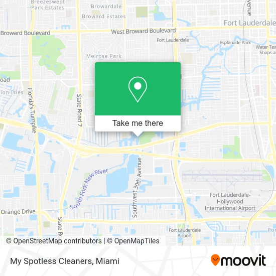 My Spotless Cleaners map