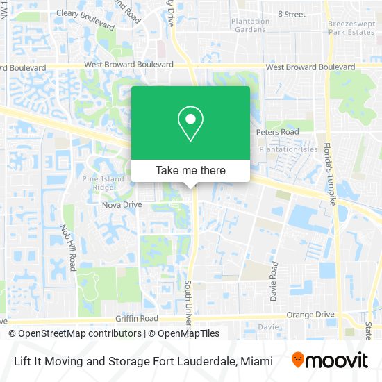 Lift It Moving and Storage Fort Lauderdale map