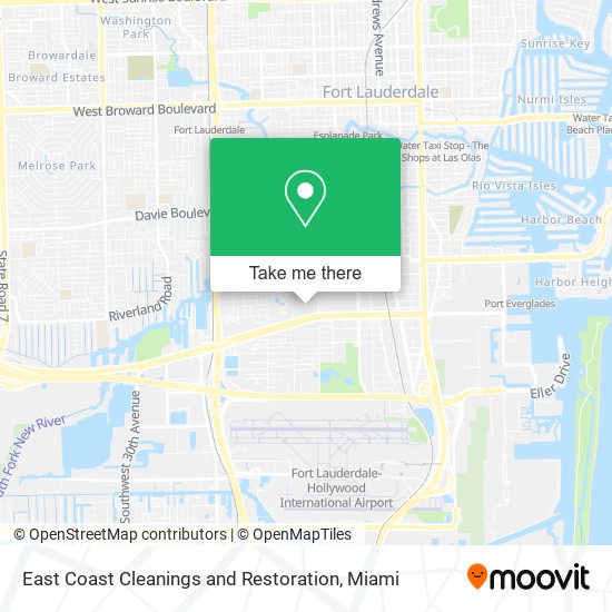 East Coast Cleanings and Restoration map