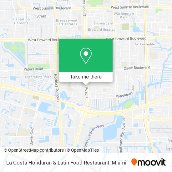 La Costa Honduran & Latin Food Restaurant map