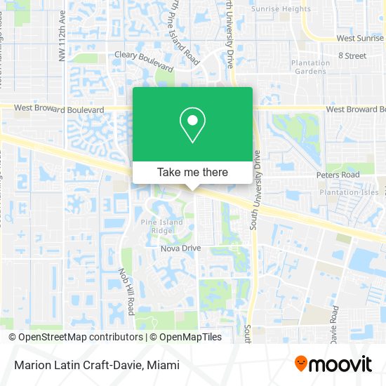 Marion Latin Craft-Davie map