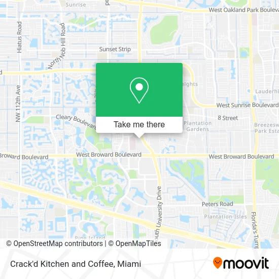 Crack'd Kitchen and Coffee map