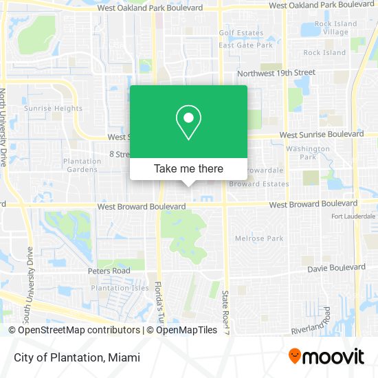 City of Plantation map