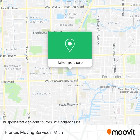 Mapa de Francis Moving Services