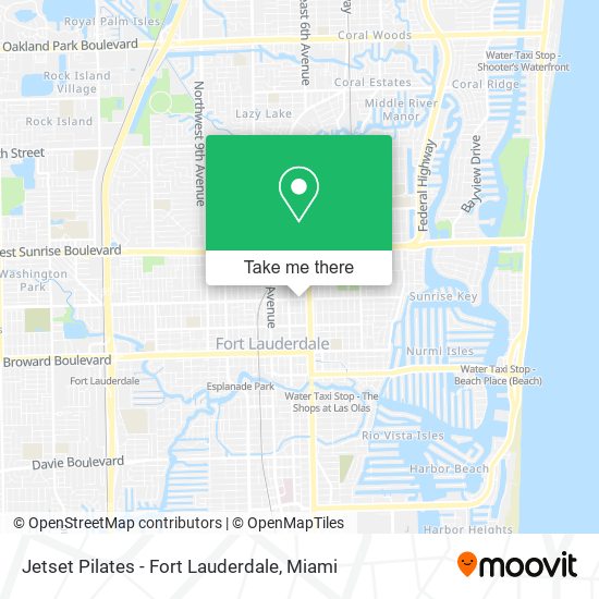 Mapa de Jetset Pilates - Fort Lauderdale