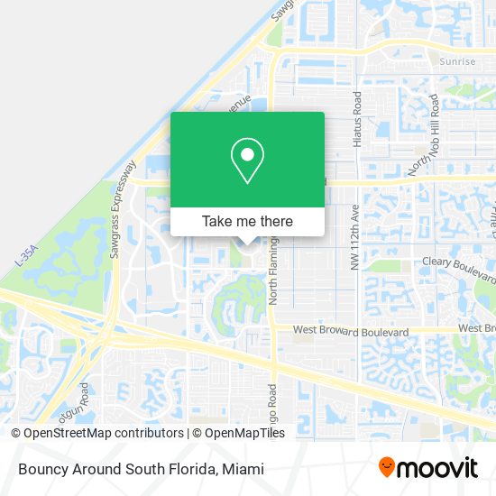 Bouncy Around South Florida map