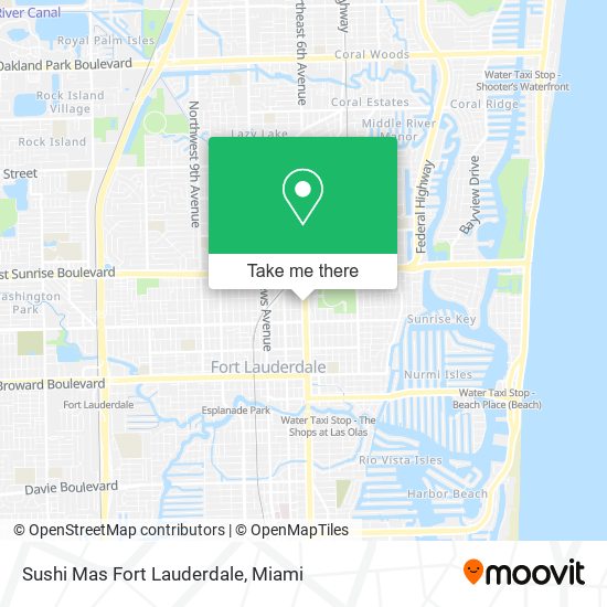 Sushi Mas Fort Lauderdale map