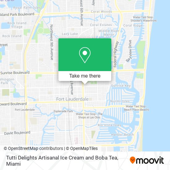 Tutti Delights Artisanal Ice Cream and Boba Tea map
