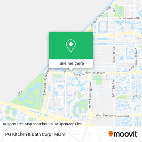 PG Kitchen & Bath Corp. map