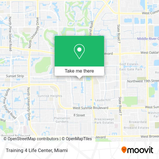 Training 4 Life Center map