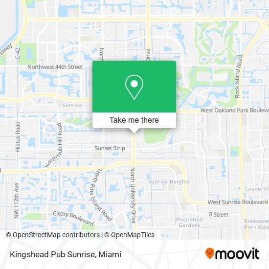 Kingshead Pub Sunrise map