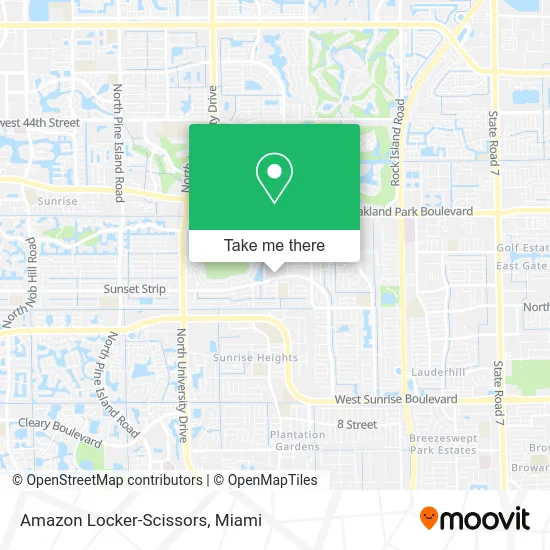 Amazon Locker-Scissors map