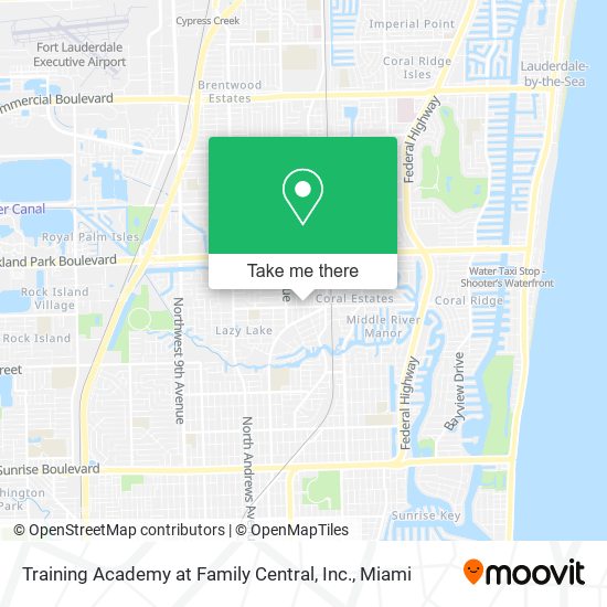 Training Academy at Family Central, Inc. map