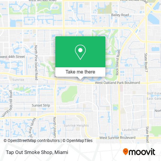 Tap Out Smoke Shop map